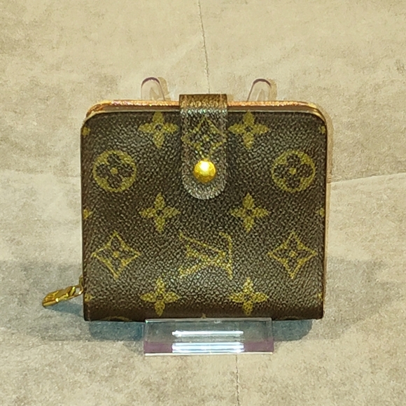 EUC Louis Vuitton Vintage Monogram Canvas Zip Compact Wallet - Picture 9 of 16